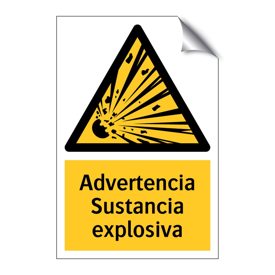 Advertencia Sustancia explosiva