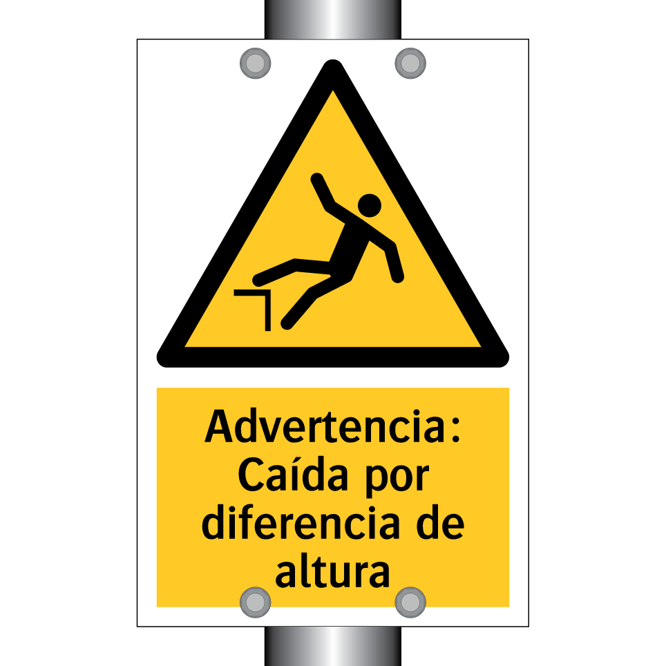 Advertencia: Caída por diferencia de altura