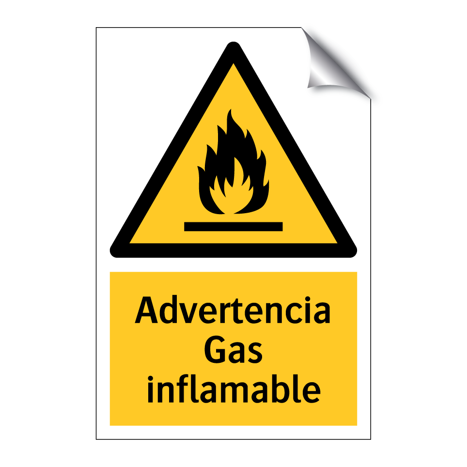 Advertencia Gas inflamable