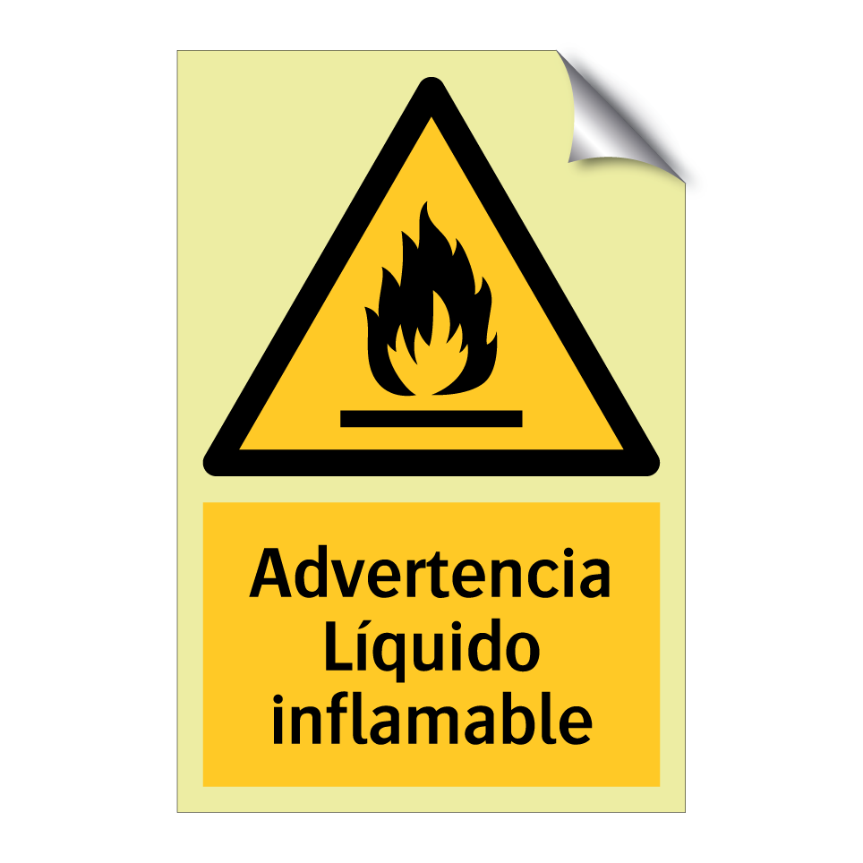 Advertencia Líquido inflamable