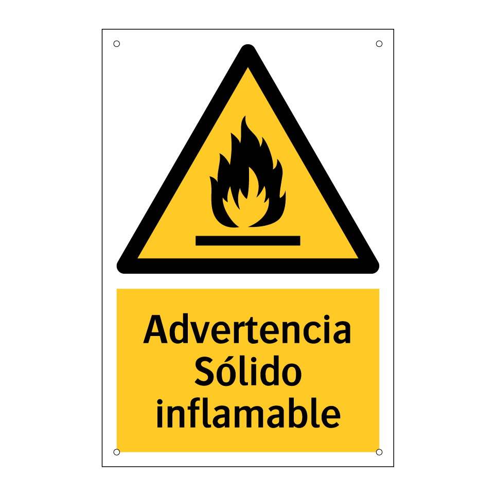 Advertencia Sólido inflamable