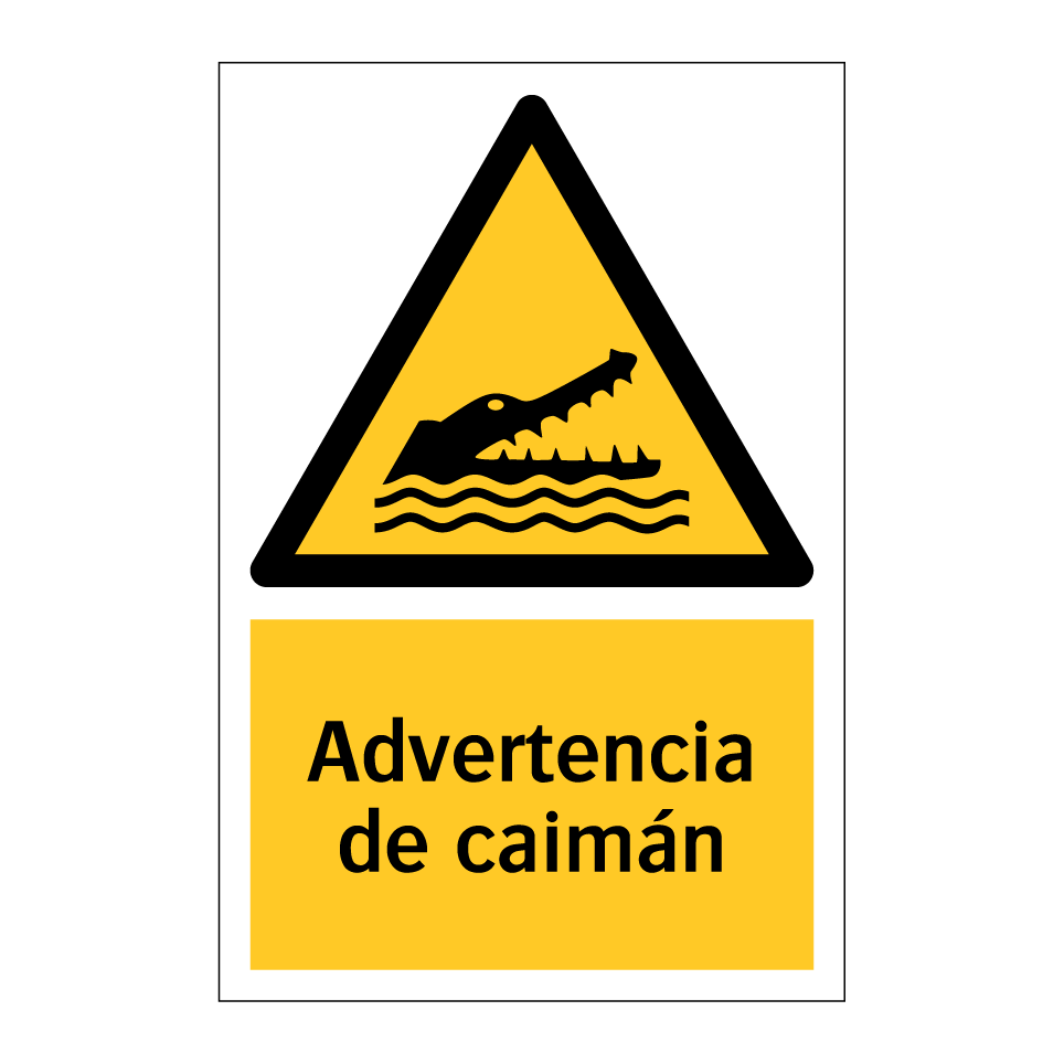 Advertencia de caimán