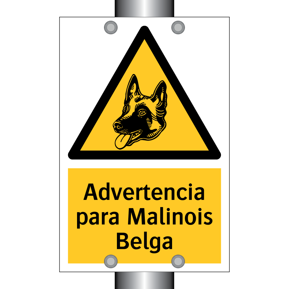Advertencia para Malinois Belga