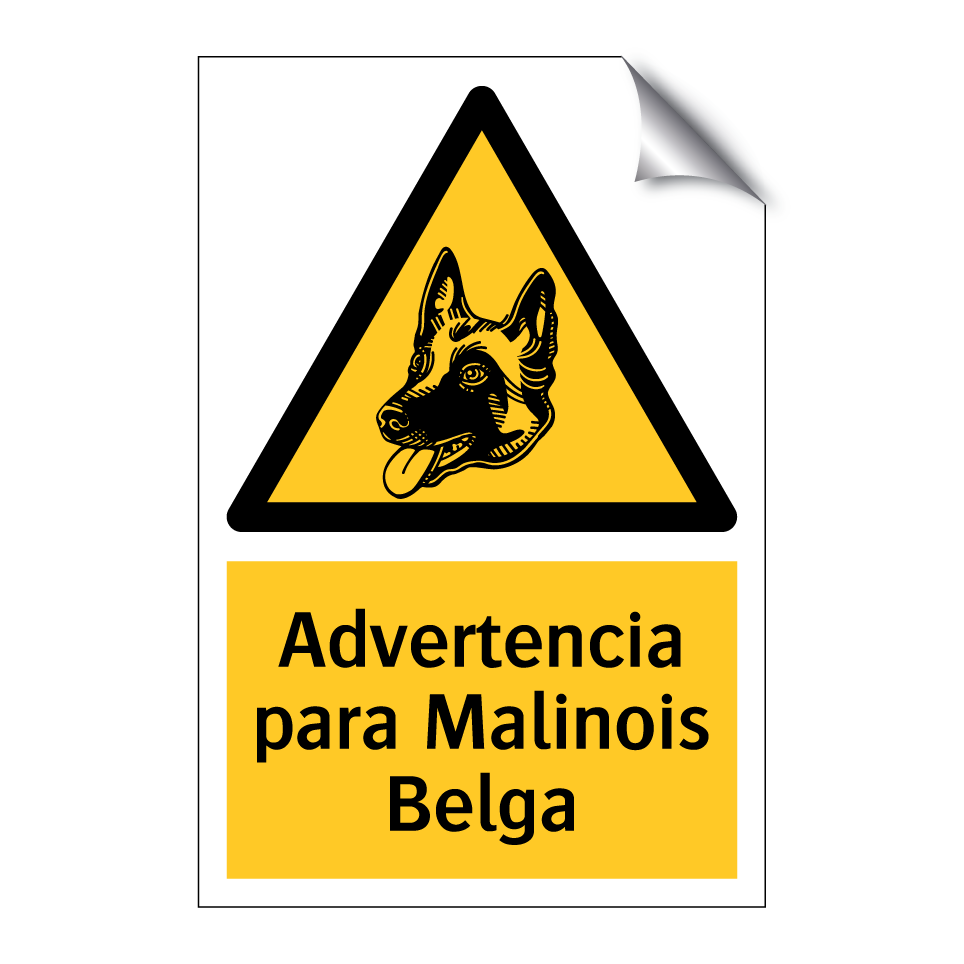 Advertencia para Malinois Belga