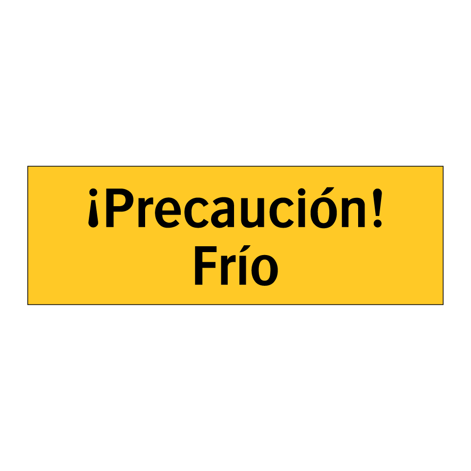 ¡Precaución! Frío