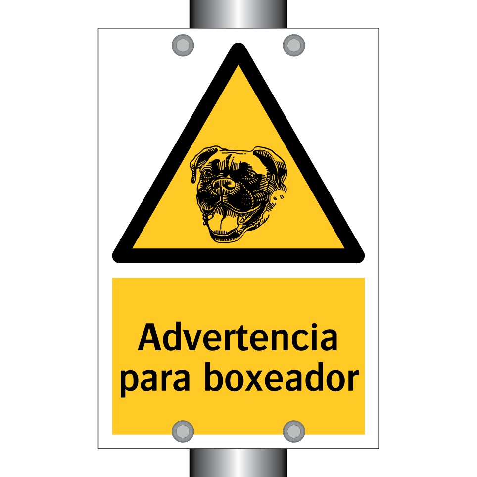 Advertencia para boxeador