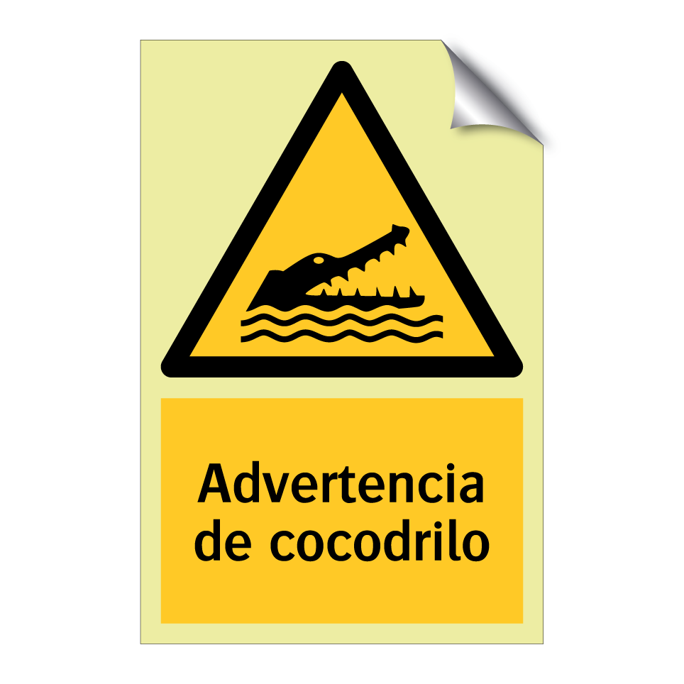 Advertencia de cocodrilo