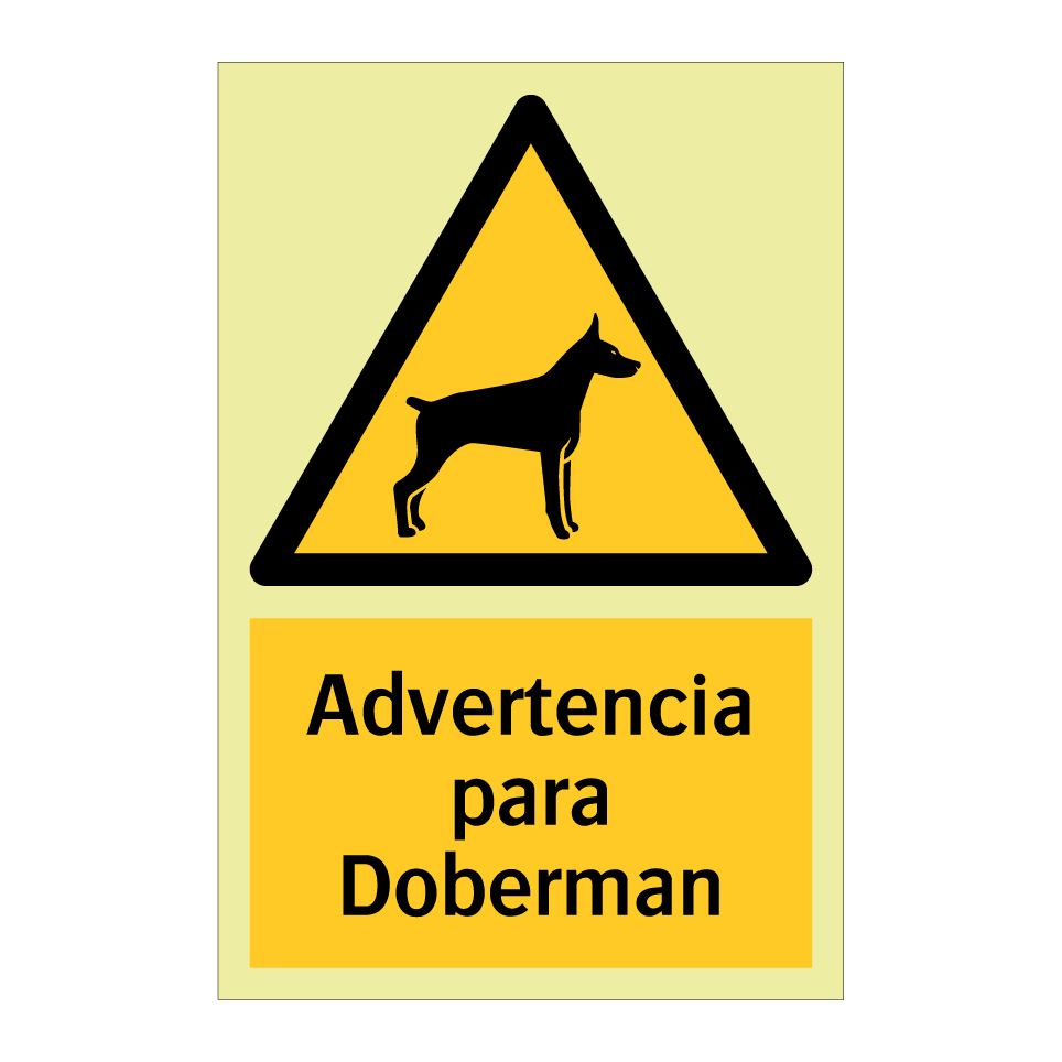 Advertencia para Doberman