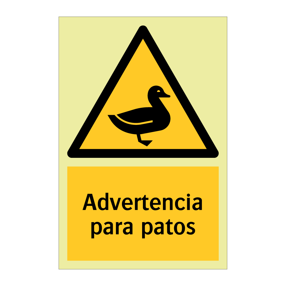 Advertencia para patos