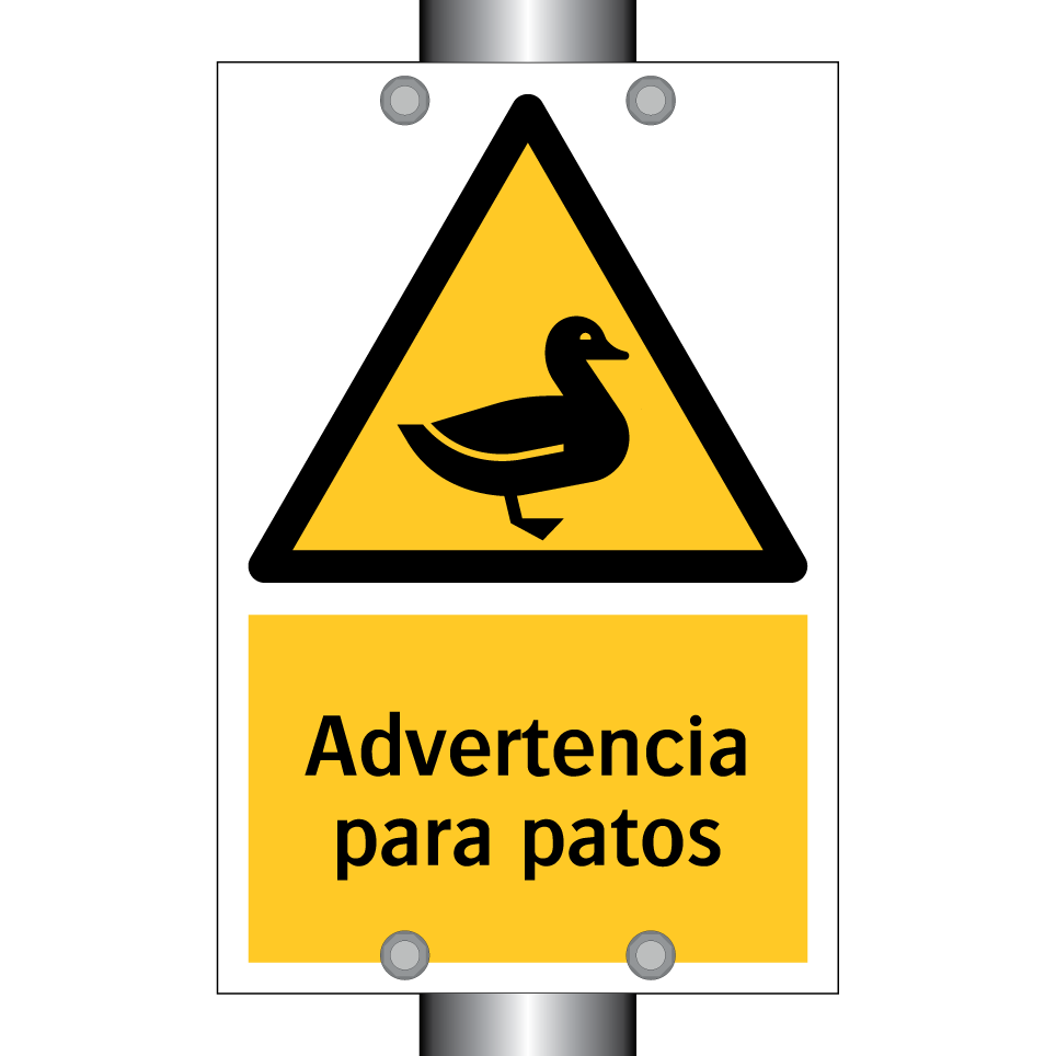 Advertencia para patos