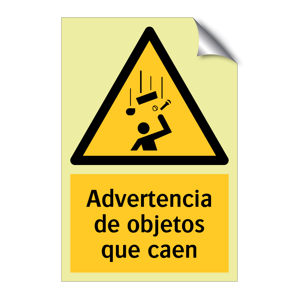 Advertencia de objetos que caen
