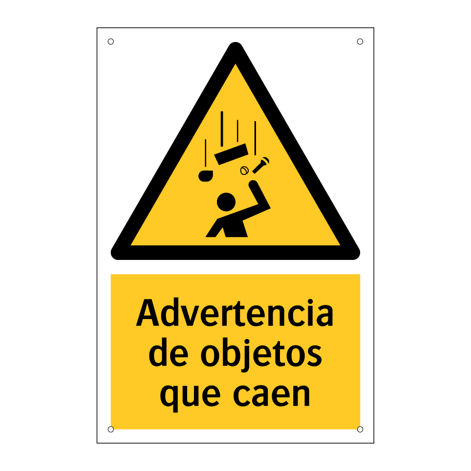 Advertencia de objetos que caen