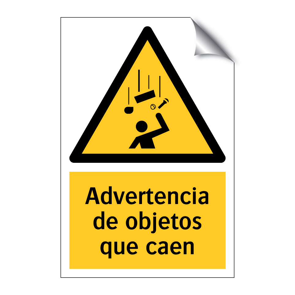 Advertencia de objetos que caen