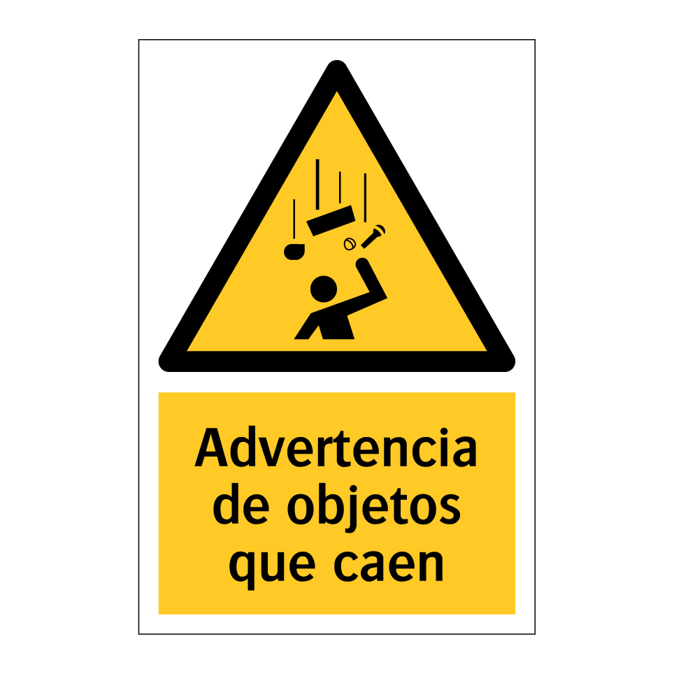 Advertencia de objetos que caen