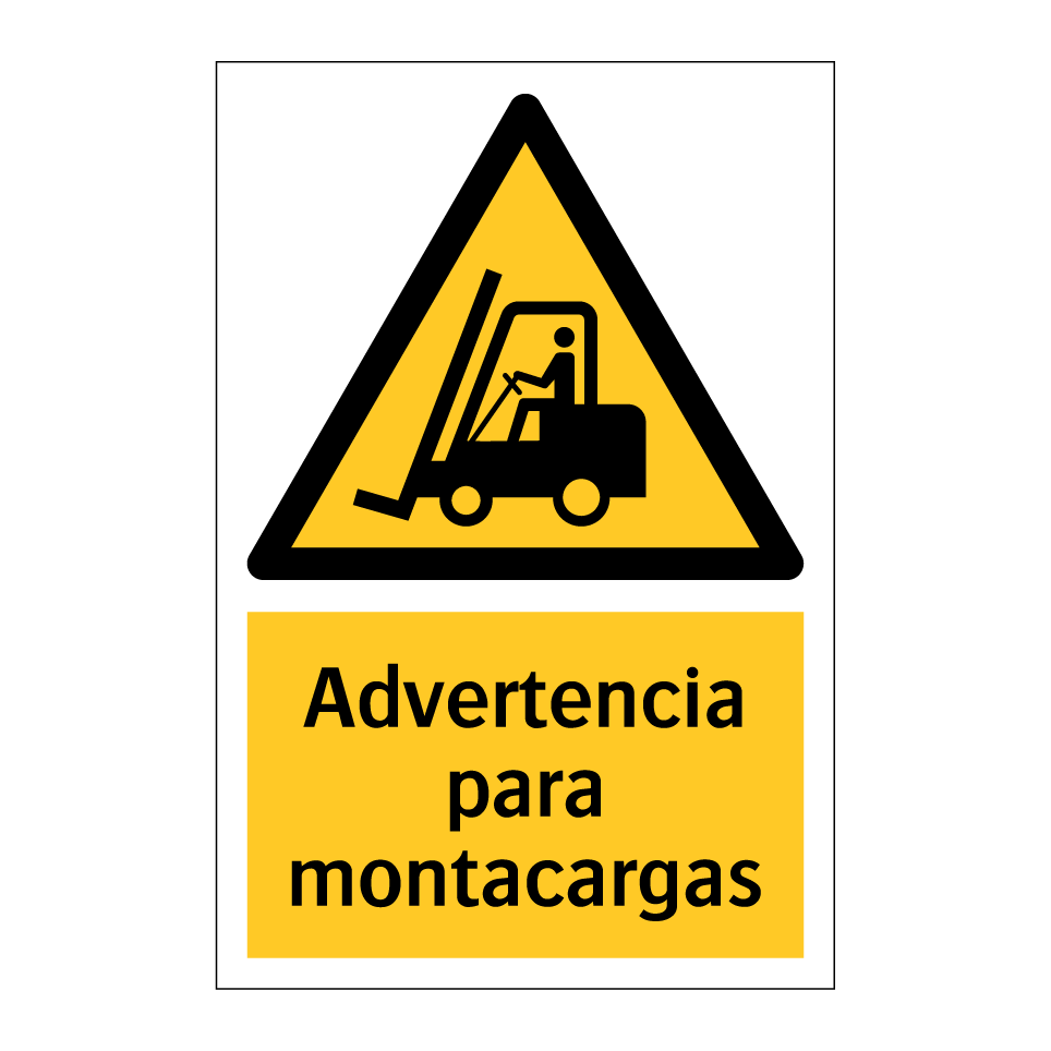 Advertencia para montacargas