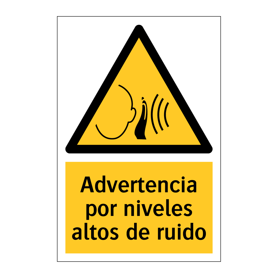Advertencia por niveles altos de ruido