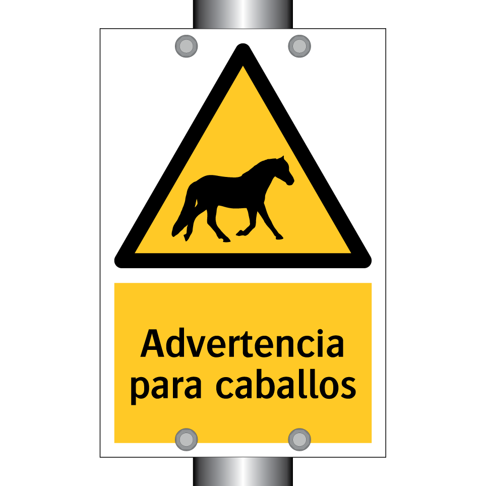 Advertencia para caballos