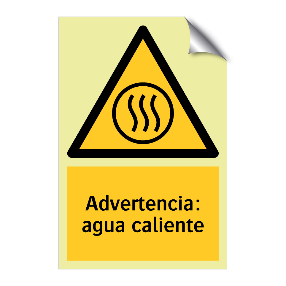 Advertencia: agua caliente
