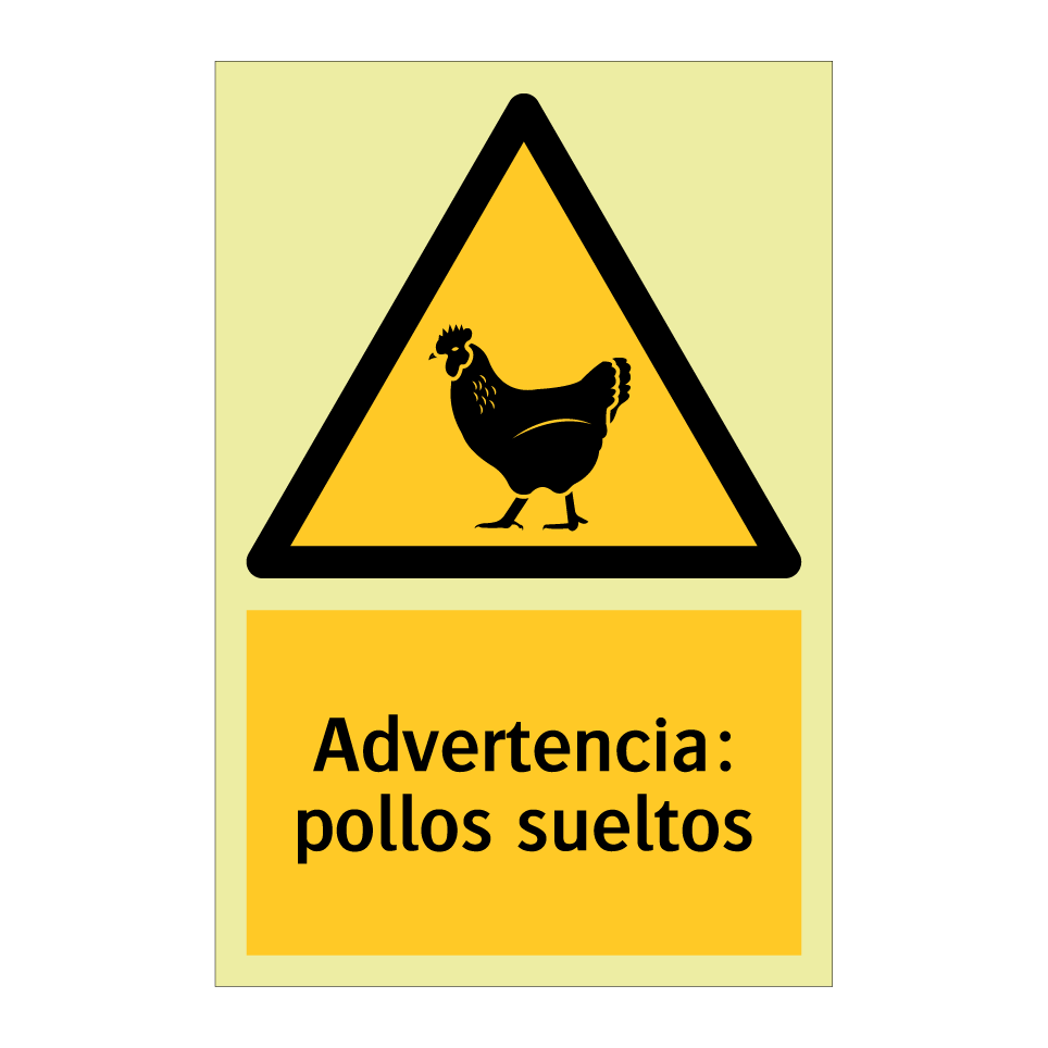 Advertencia: pollos sueltos
