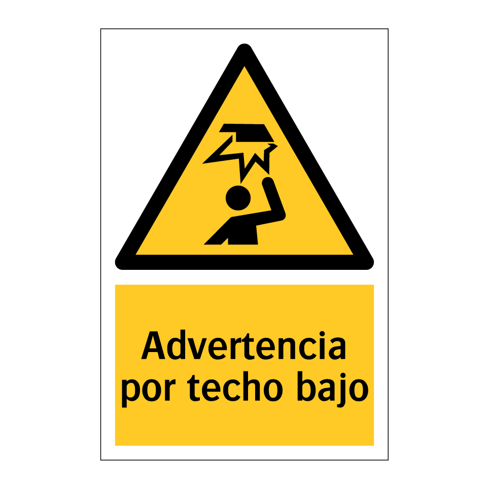 Advertencia por techo bajo