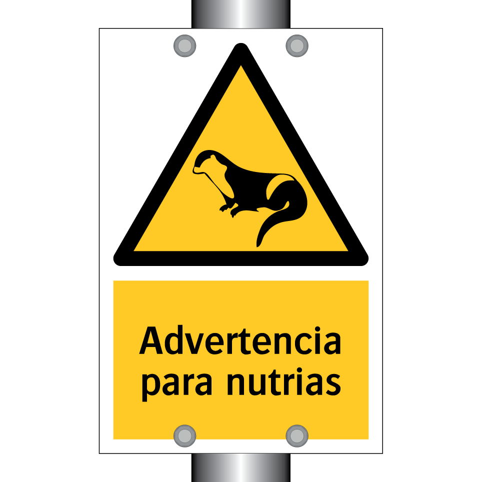 Advertencia para nutrias