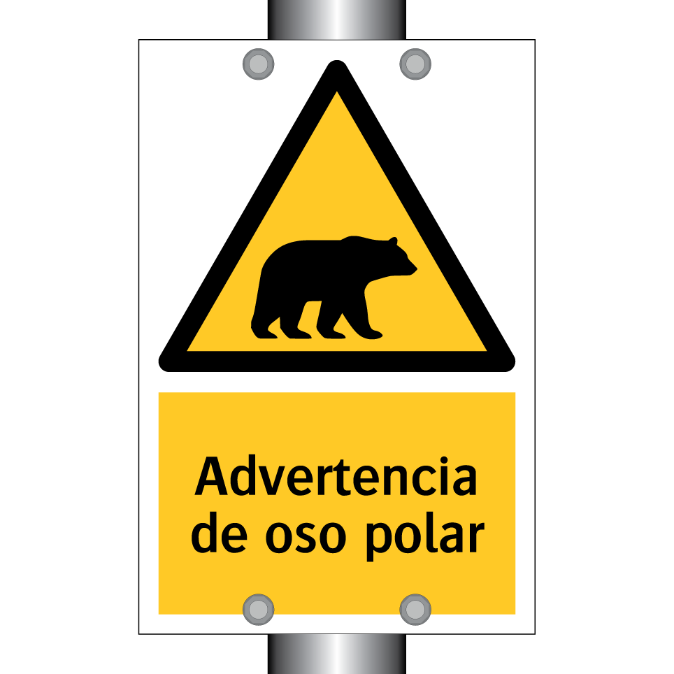 Advertencia de oso polar