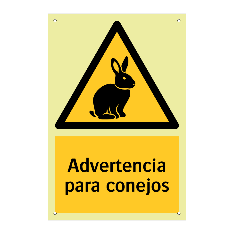 Advertencia para conejos