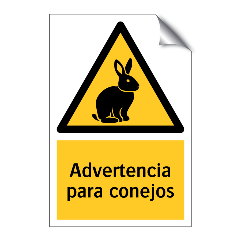 Advertencia para conejos