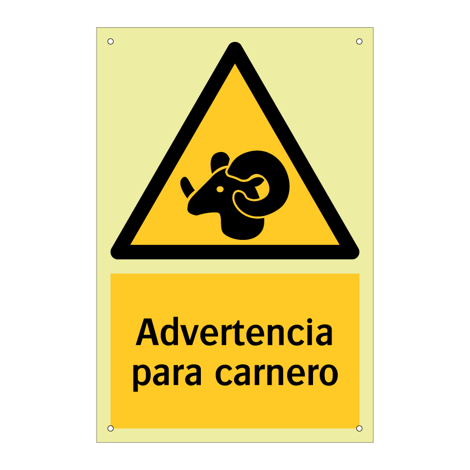 Advertencia para carnero