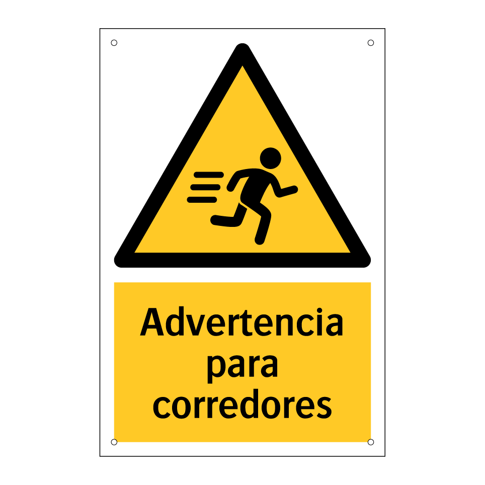 Advertencia para corredores