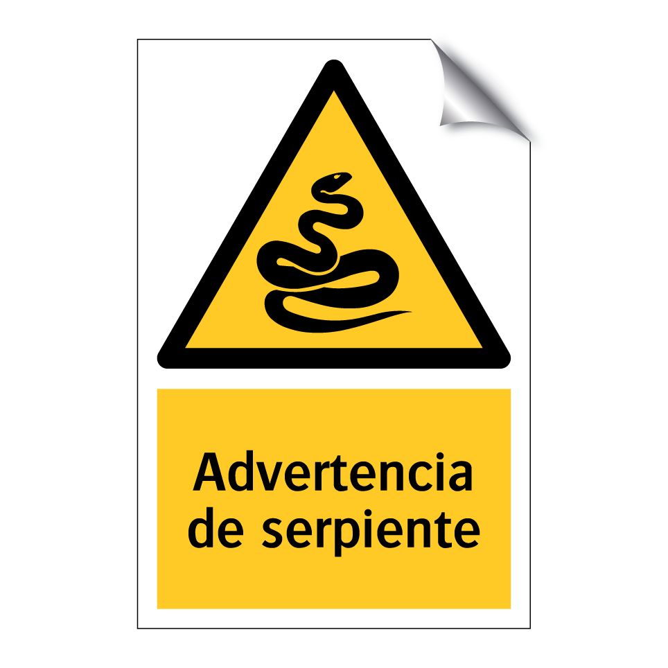 Advertencia de serpiente