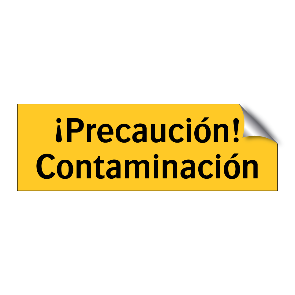 ¡Precaución! Contaminación