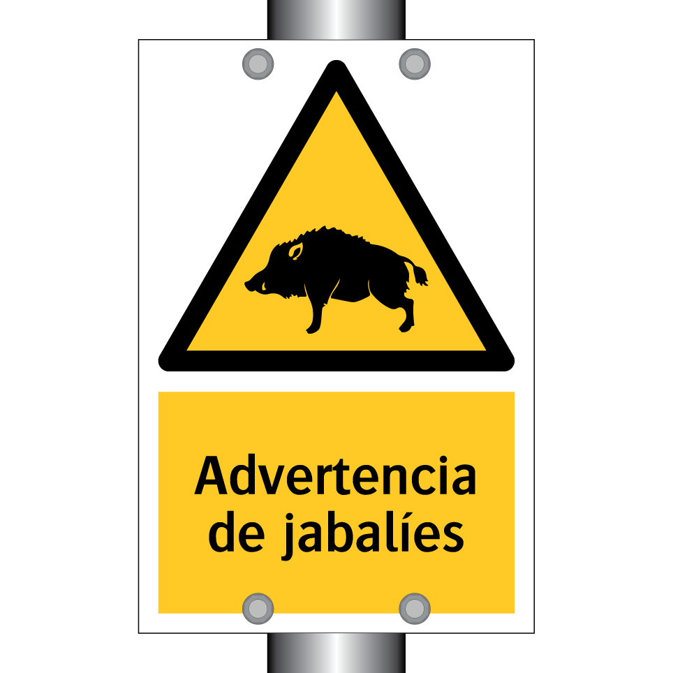 Advertencia de jabalíes