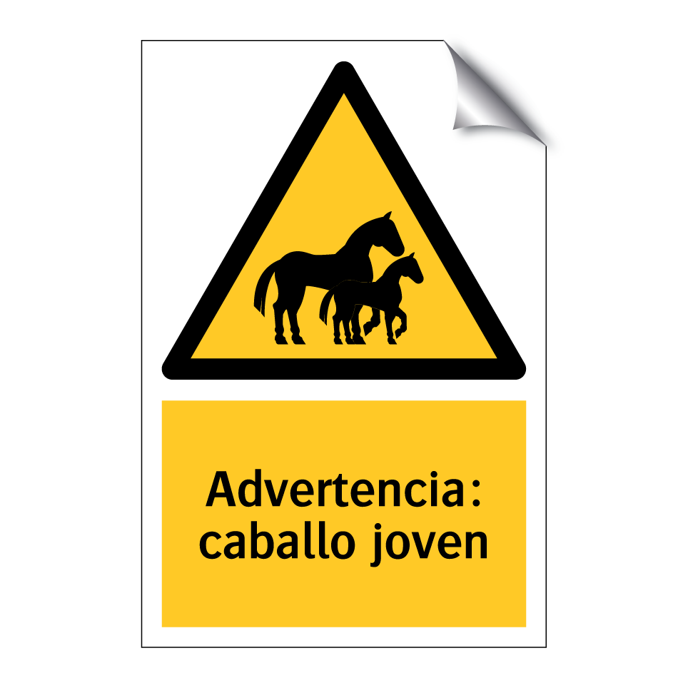 Advertencia: caballo joven