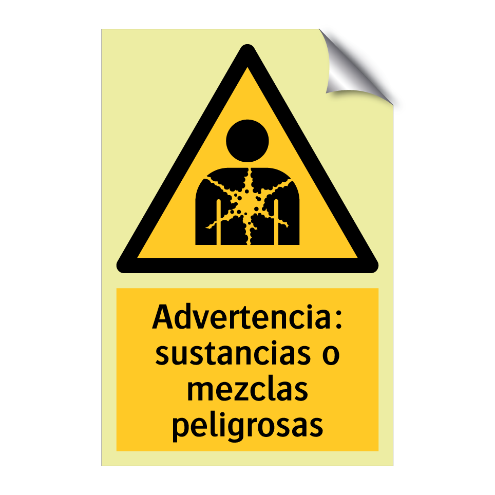 Advertencia: sustancias o mezclas peligrosas