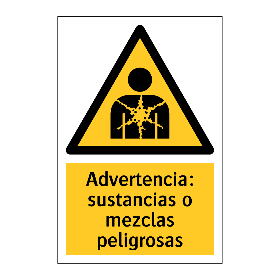 Advertencia: sustancias o mezclas peligrosas