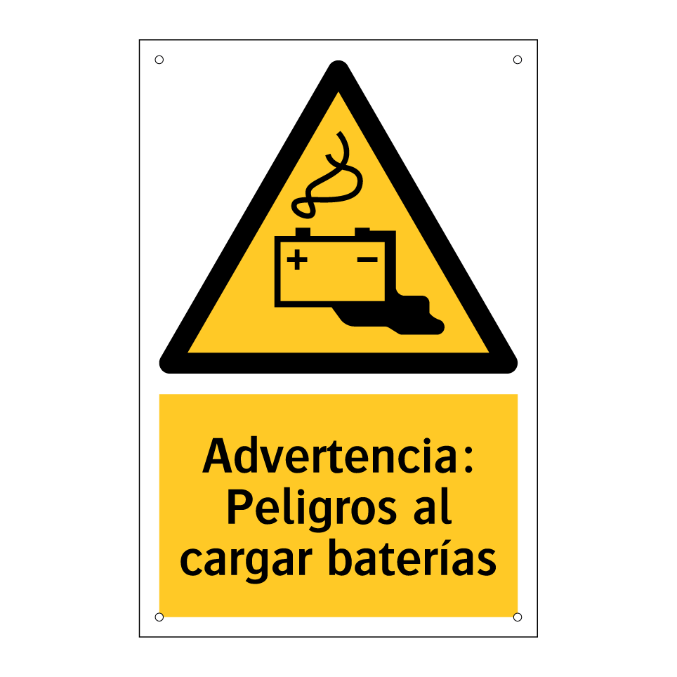 Advertencia: Peligros al cargar baterías