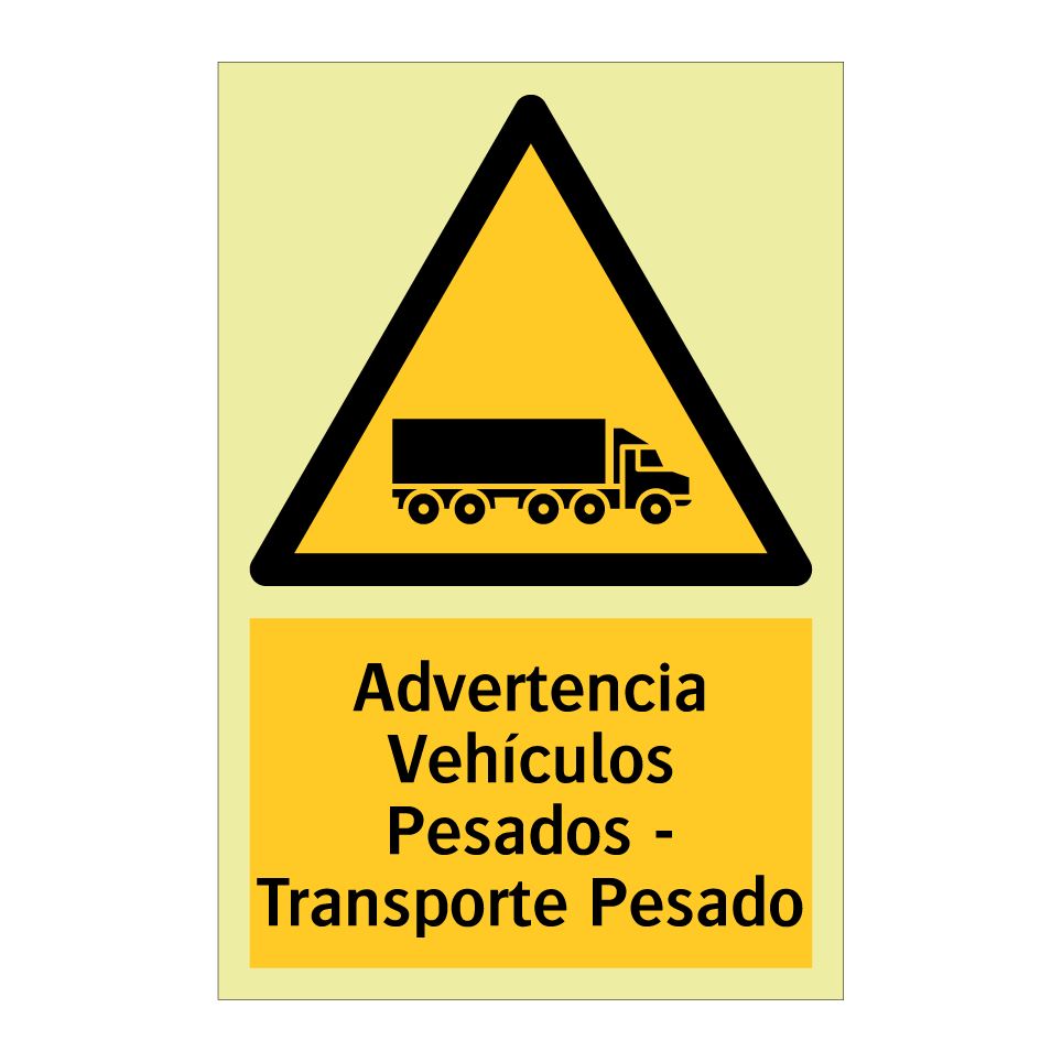 Advertencia Vehículos Pesados - Transporte Pesado