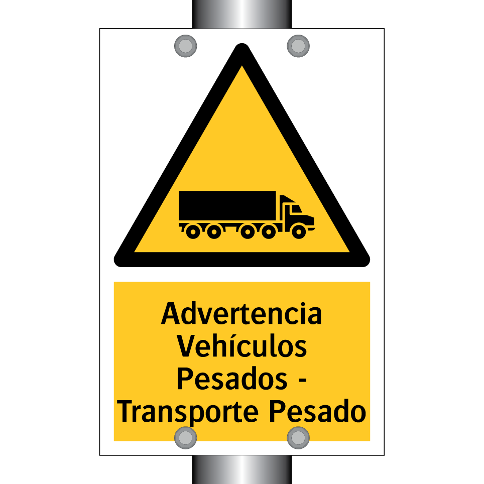 Advertencia Vehículos Pesados - Transporte Pesado