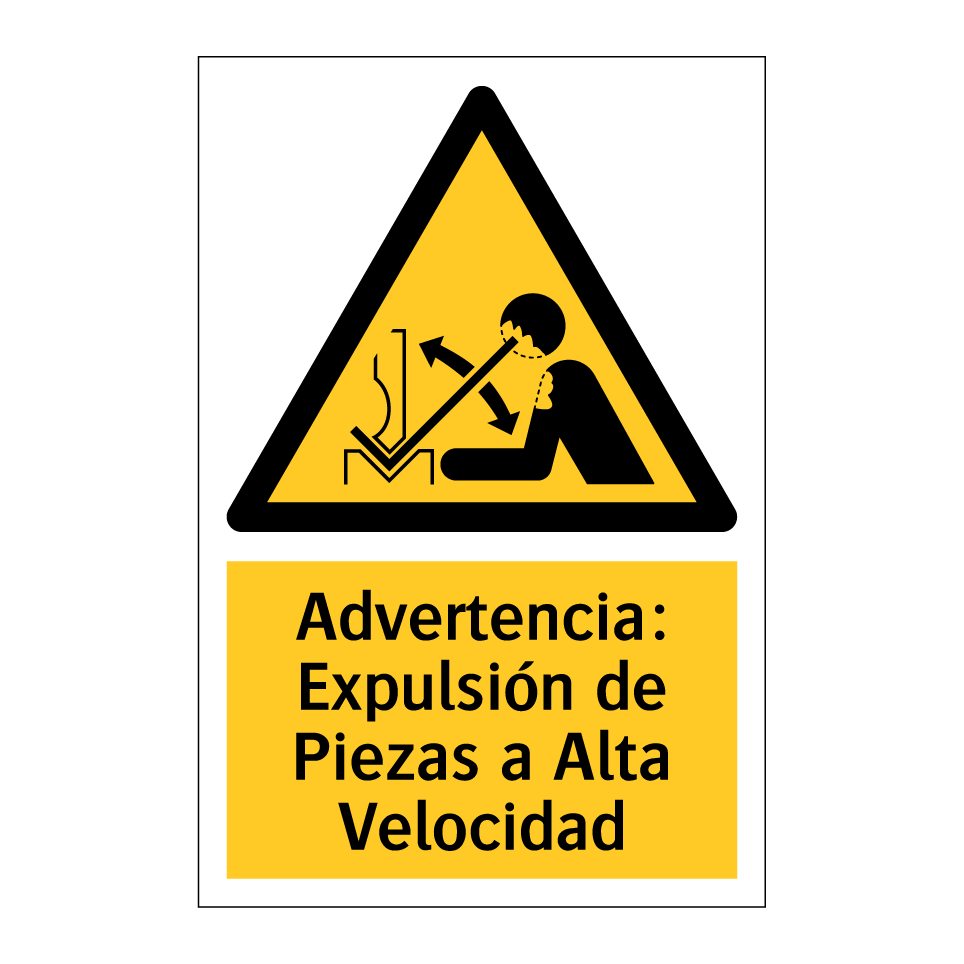 Advertencia: Expulsión de Piezas a Alta Velocidad