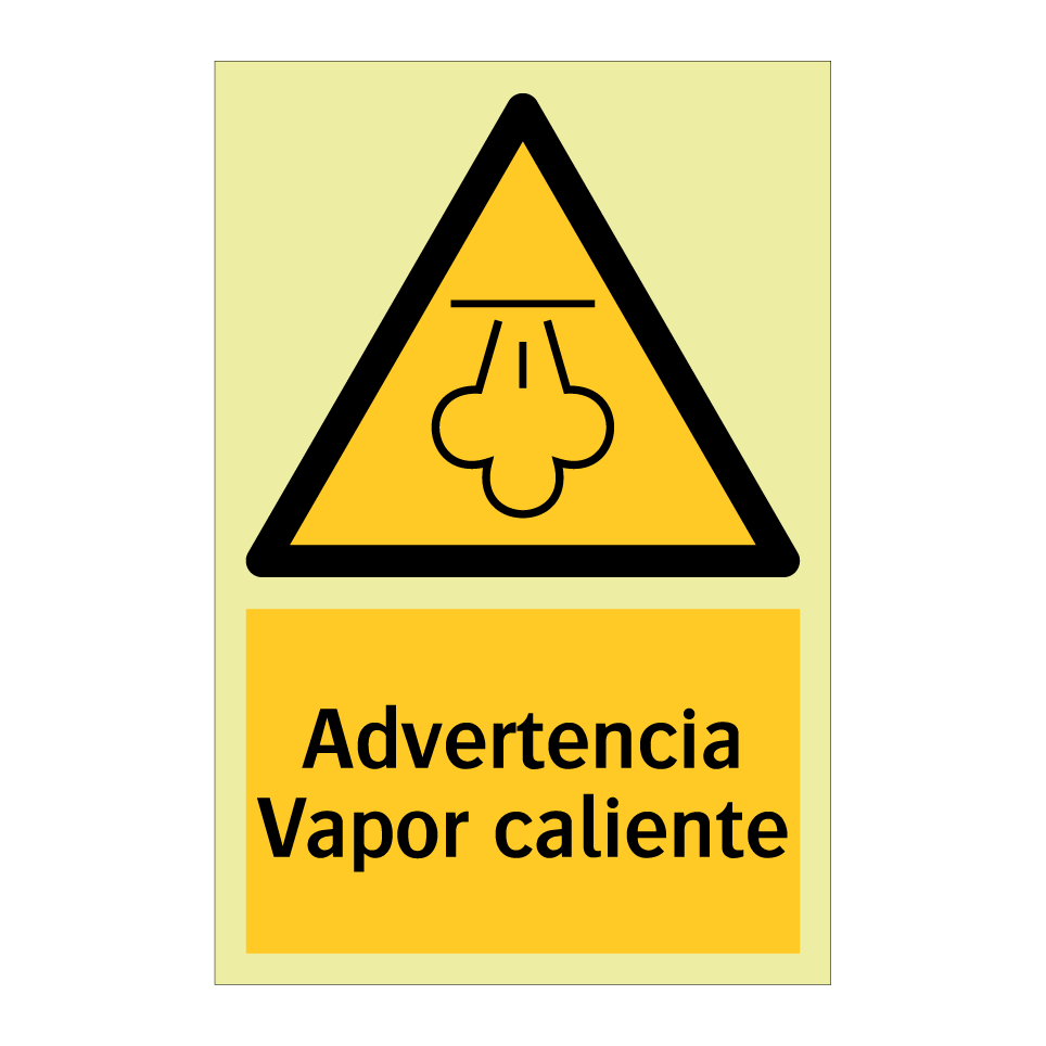 Advertencia Vapor caliente