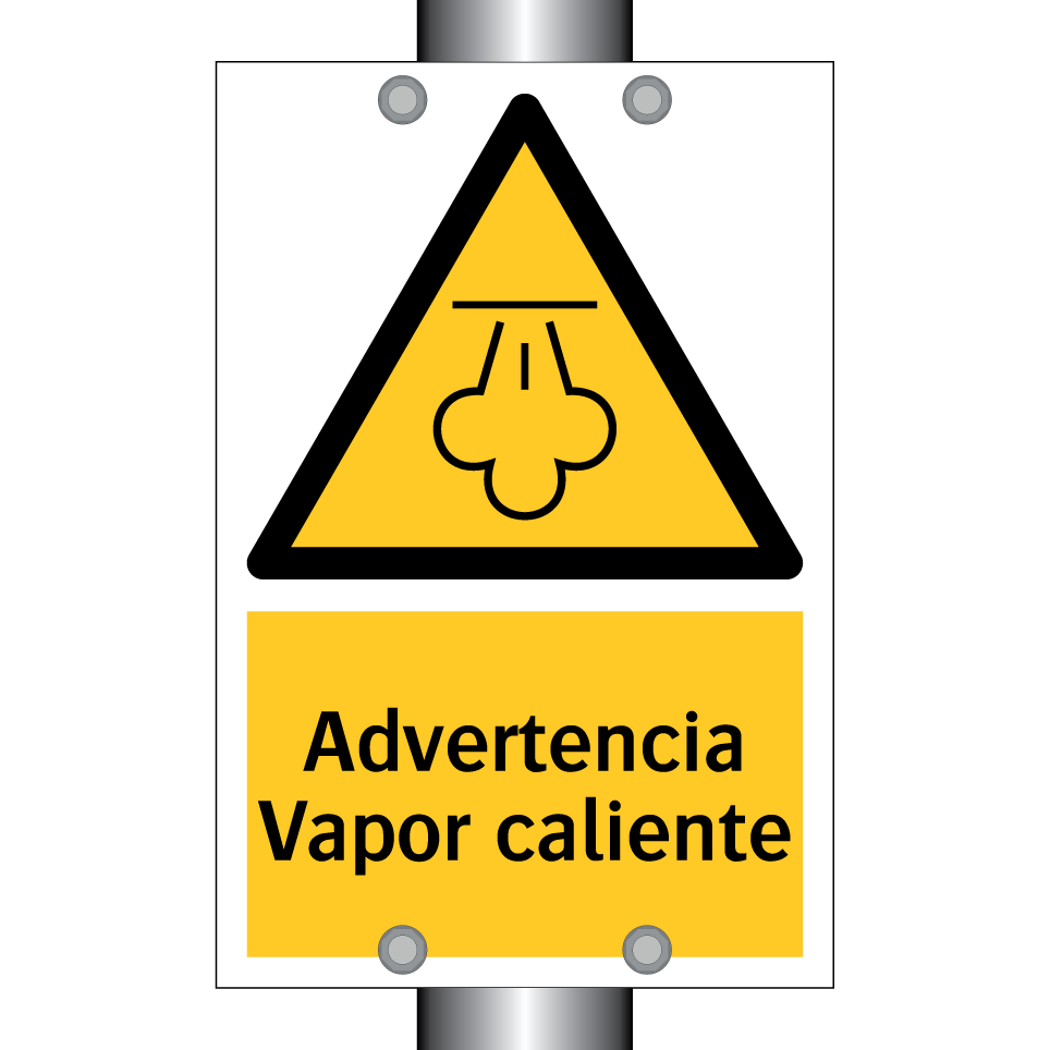 Advertencia Vapor caliente