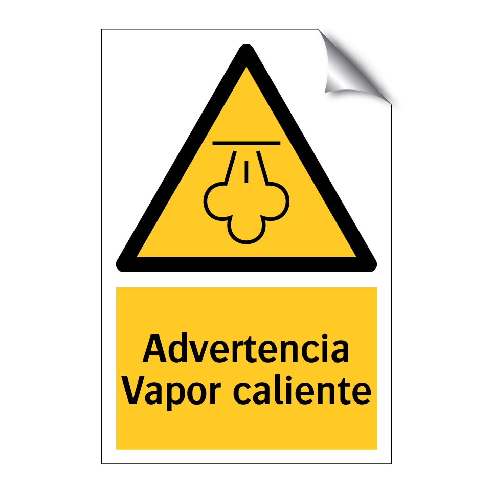 Advertencia Vapor caliente