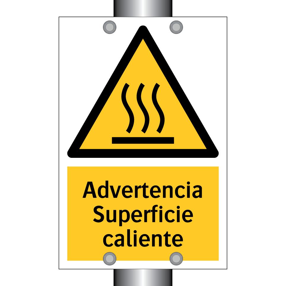 Advertencia Superficie caliente
