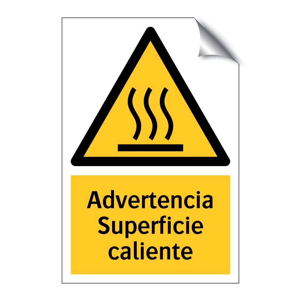 Advertencia Superficie caliente