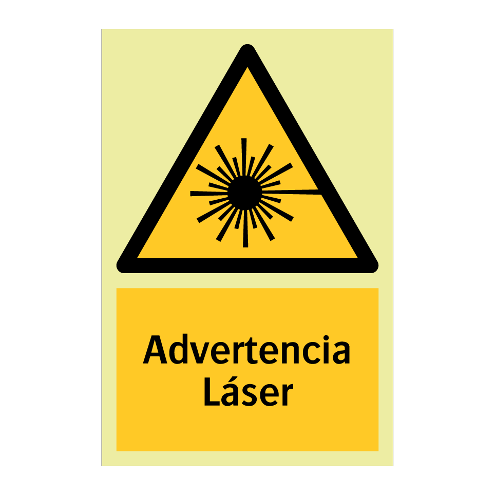 Advertencia Láser