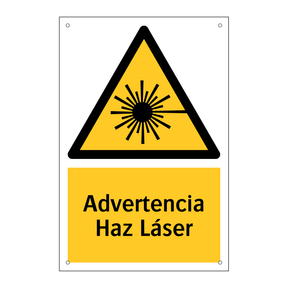 Advertencia Haz Láser