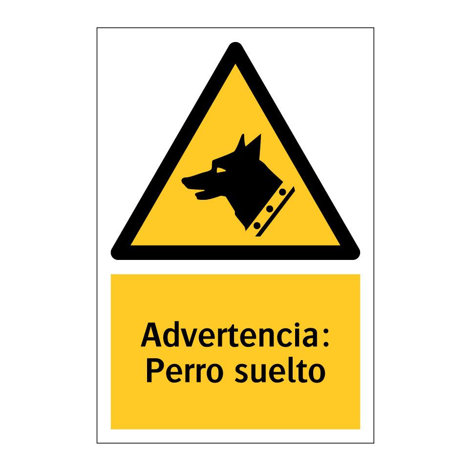 Advertencia: Perro suelto