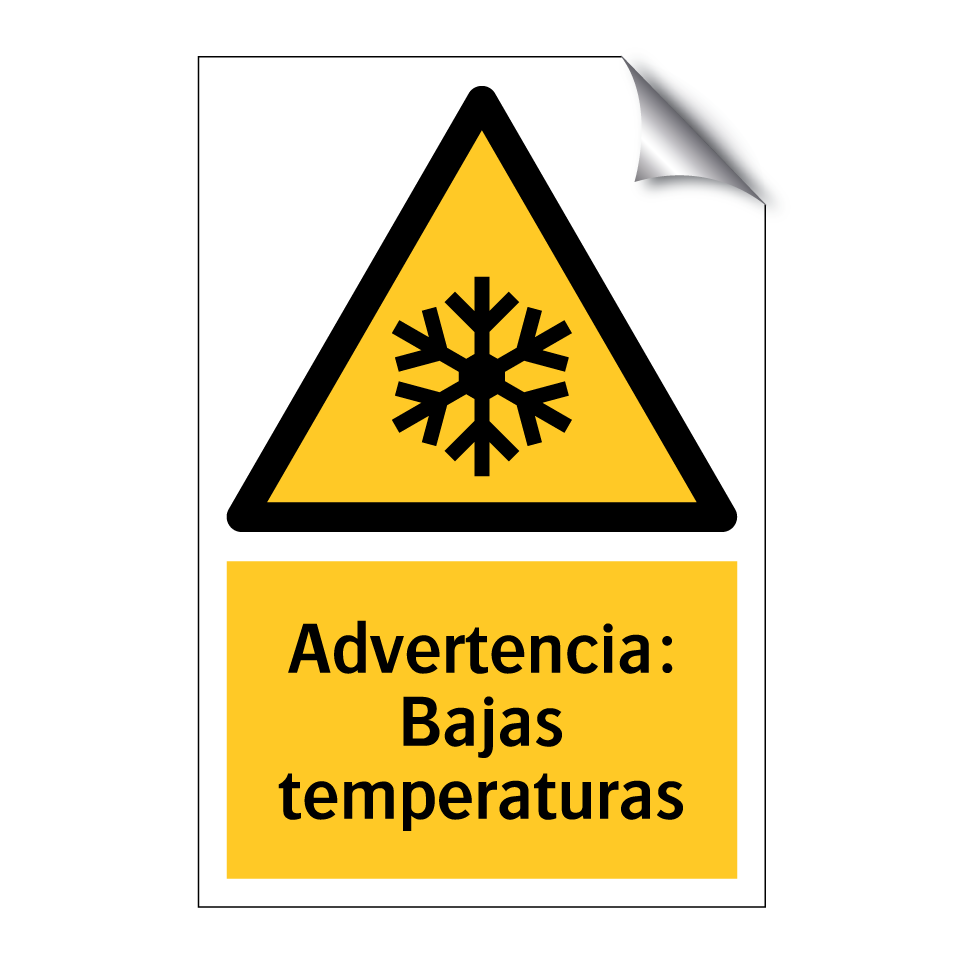 Advertencia: Bajas temperaturas