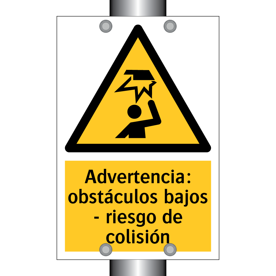 Advertencia: obstáculos bajos - riesgo de colisión